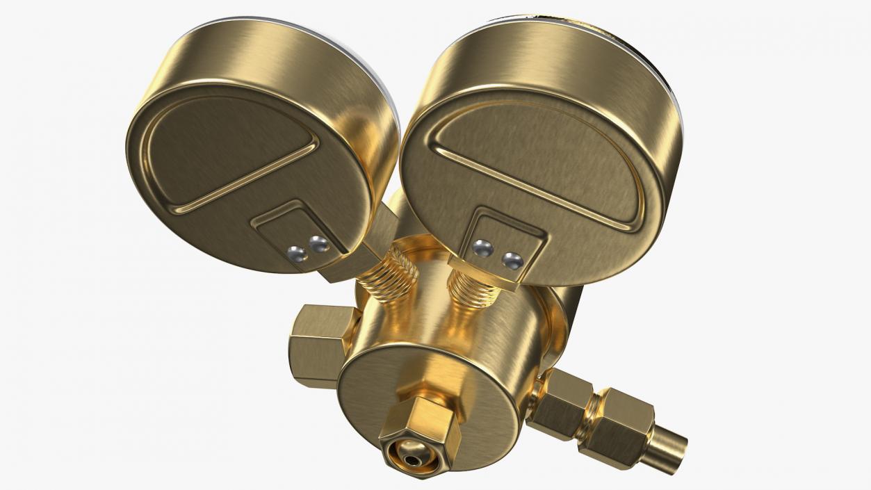 Dual Gauge Acetylene Regulator for Welding 3D