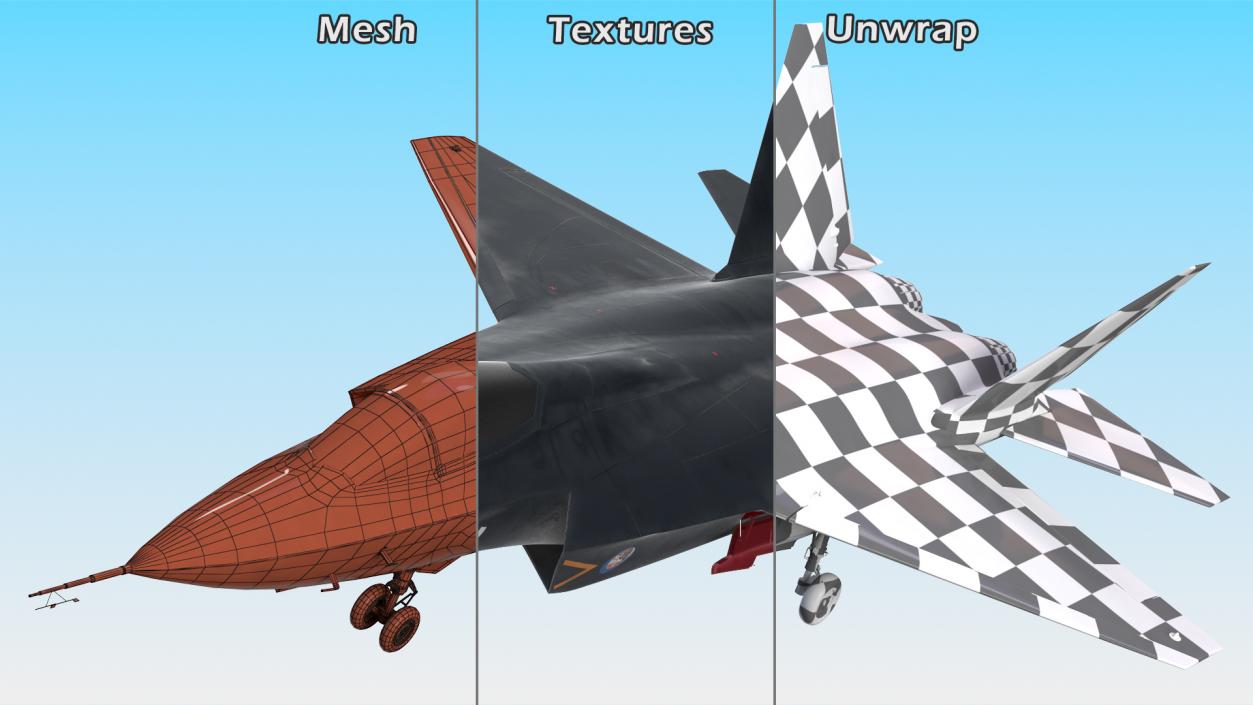 3D model Shenyang FC 31 Jet Fighter Exterior Only