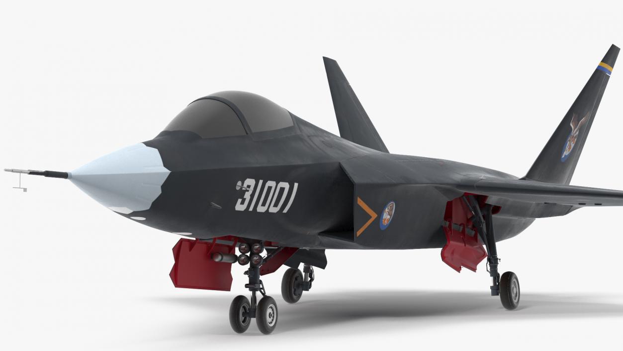 3D model Shenyang FC 31 Jet Fighter Exterior Only