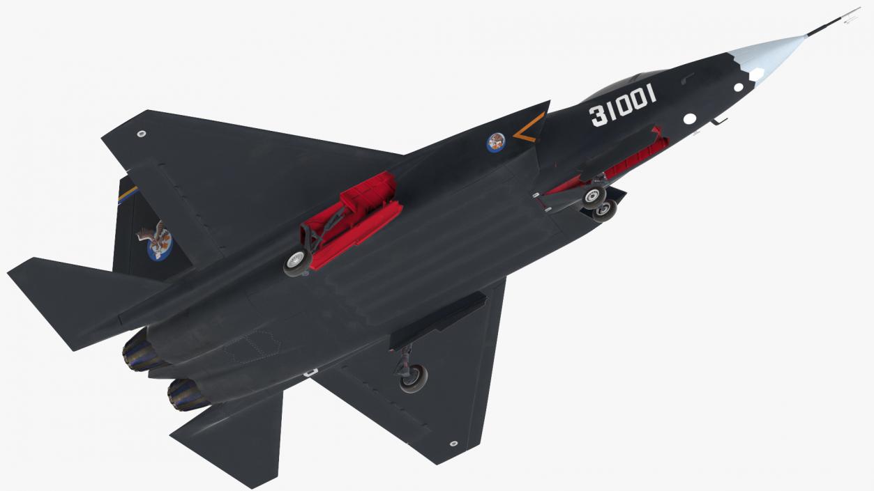 3D model Shenyang FC 31 Jet Fighter Exterior Only