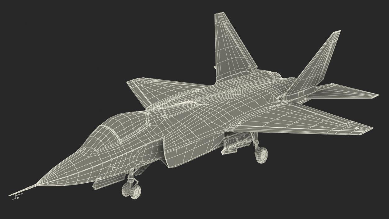 3D model Shenyang FC 31 Jet Fighter Exterior Only