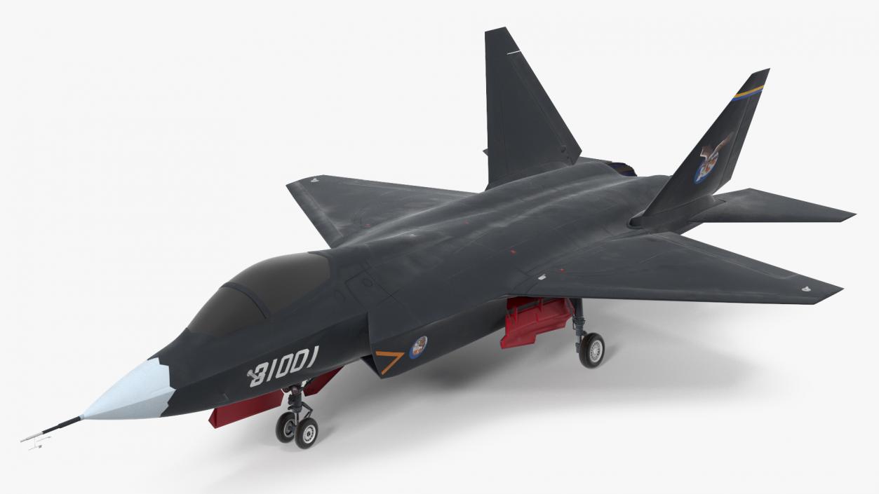 3D model Shenyang FC 31 Jet Fighter Exterior Only