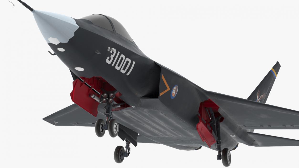 3D model Shenyang FC 31 Jet Fighter Exterior Only