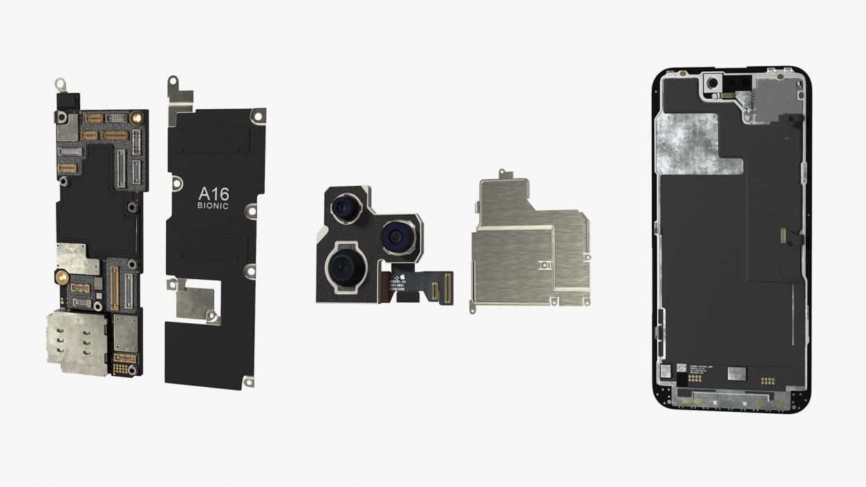 iPhone 14 Pro Components Collection 2 3D