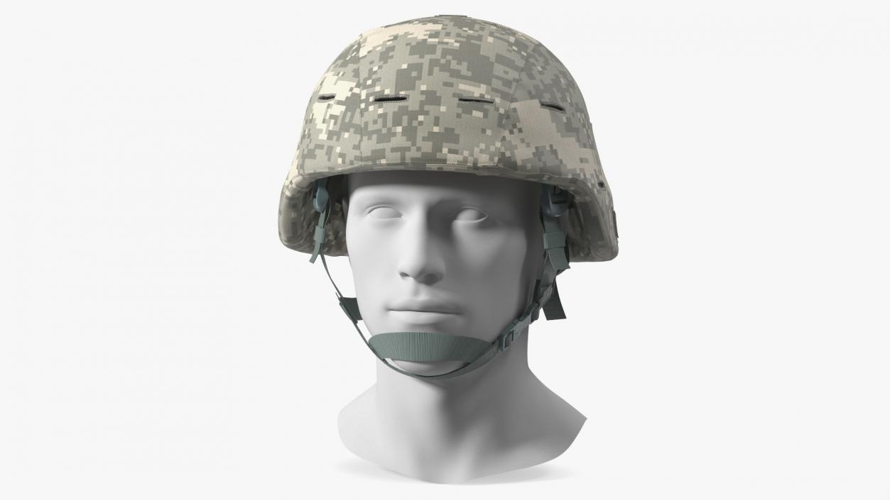 Assault Helmet Gray Camo 3D model