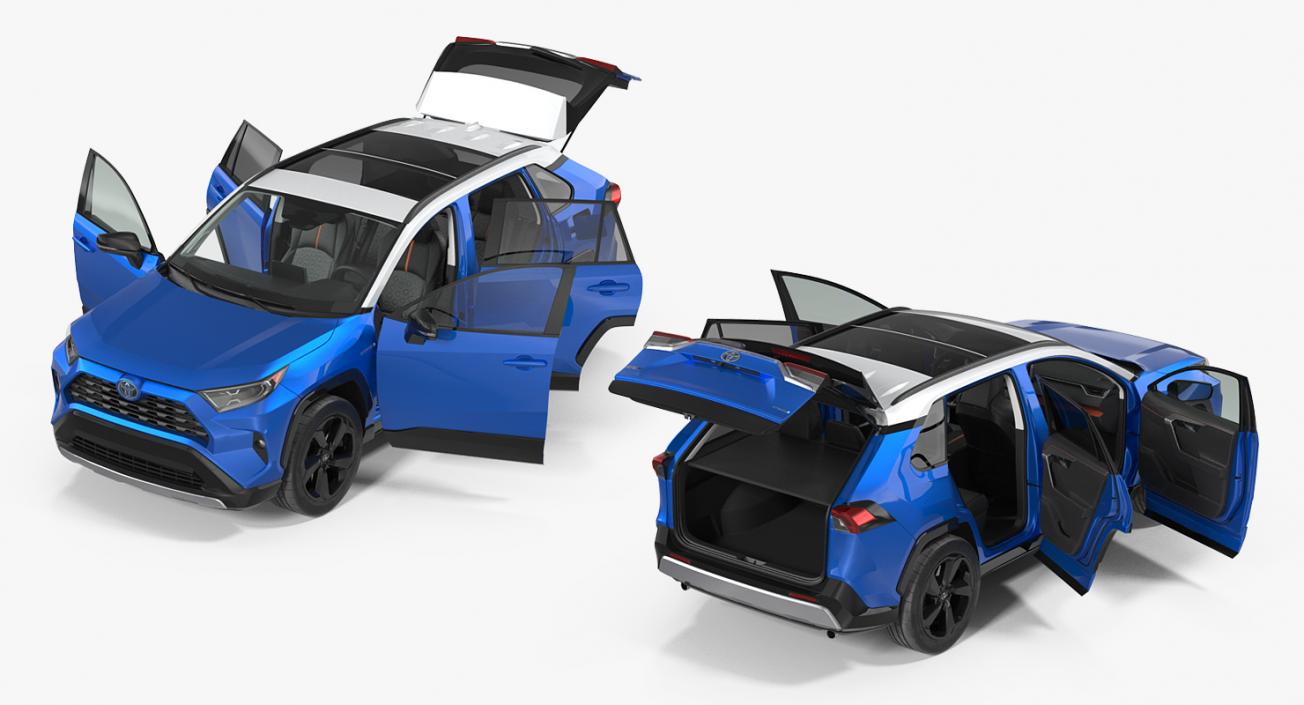 3D Toyota RAV4 2019 Rigged model