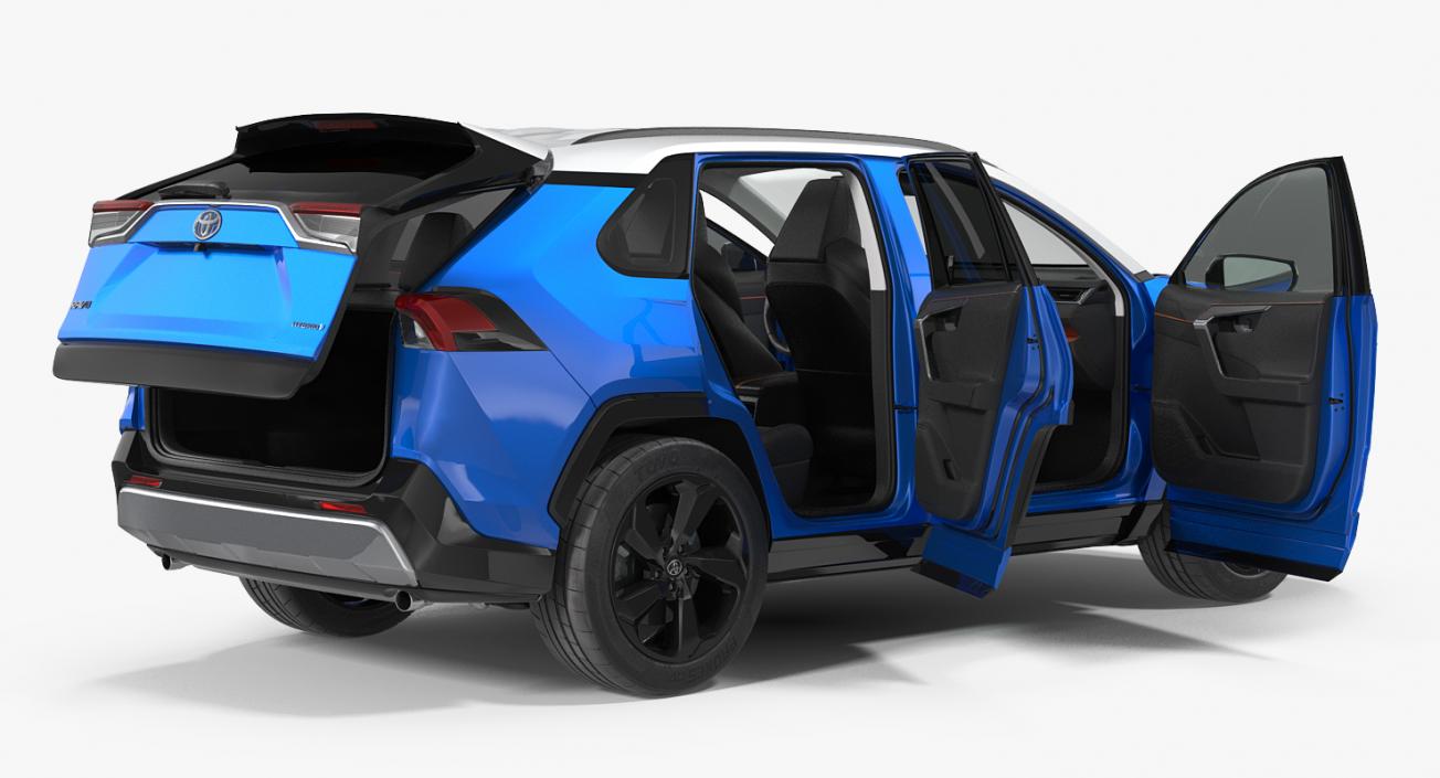 3D Toyota RAV4 2019 Rigged model