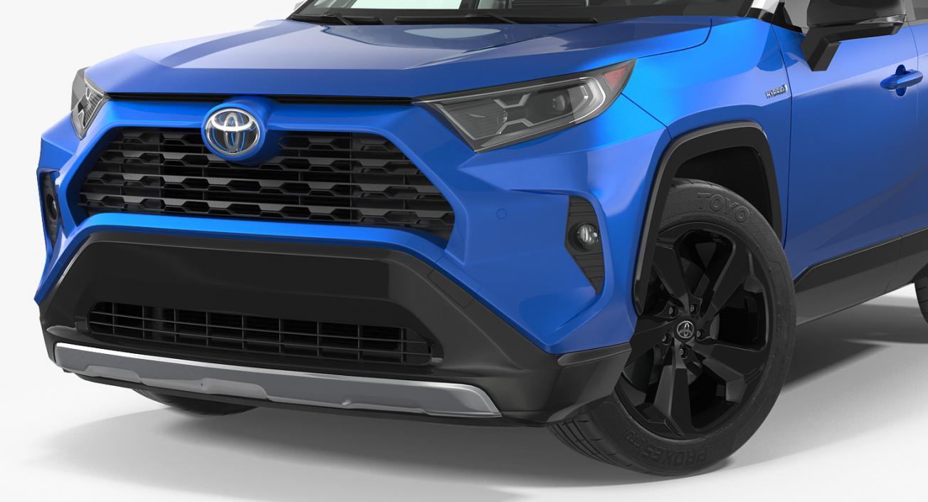 3D Toyota RAV4 2019 Rigged model