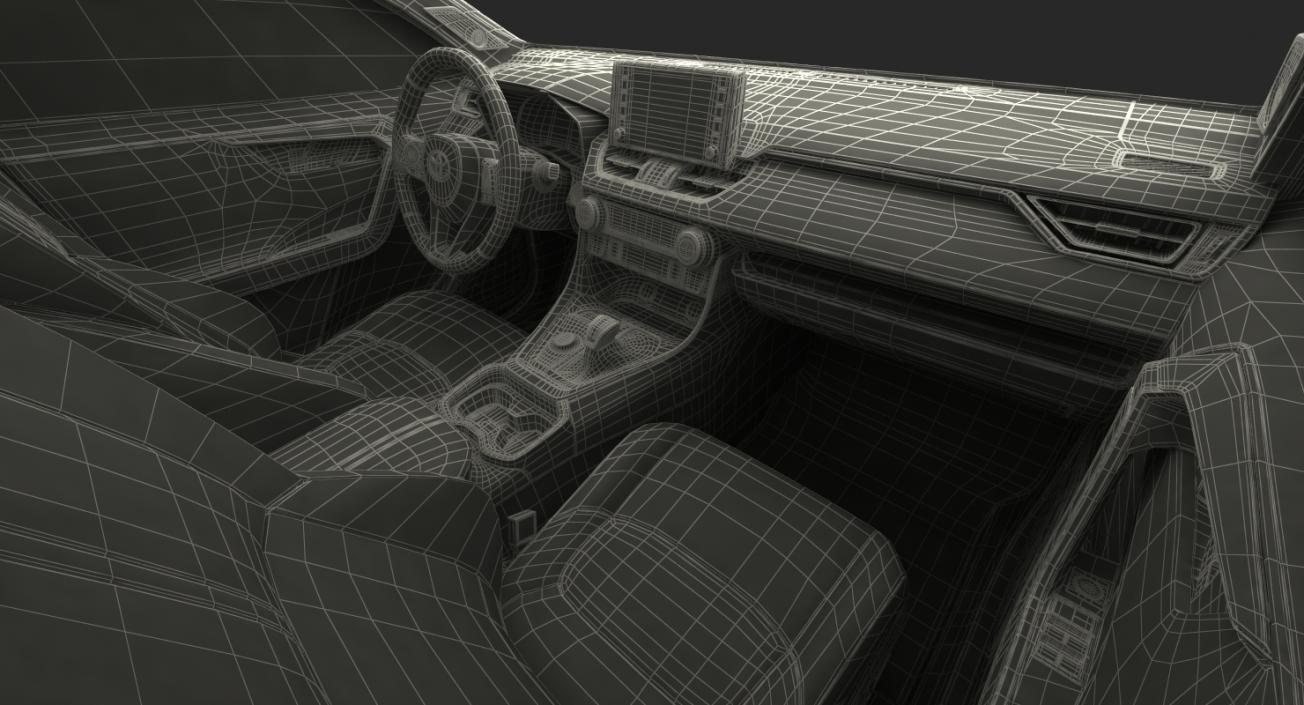 3D Toyota RAV4 2019 Rigged model