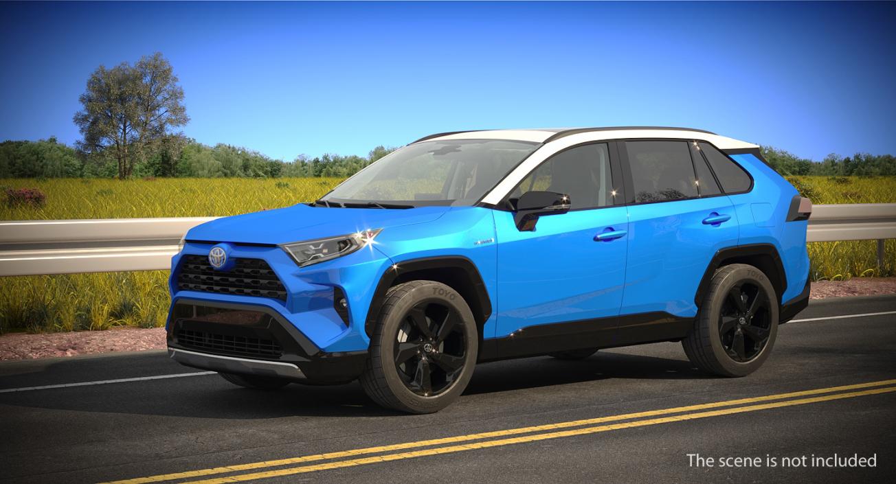 3D Toyota RAV4 2019 Rigged model