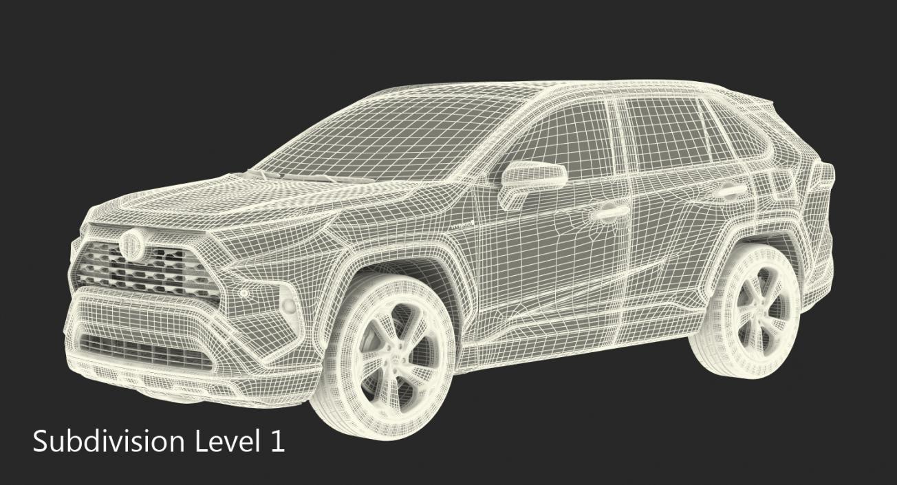 3D Toyota RAV4 2019 Rigged model