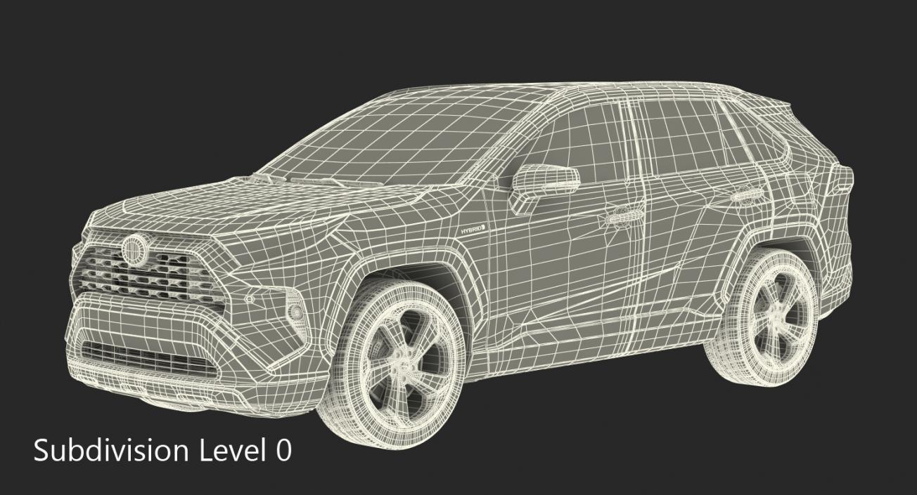 3D Toyota RAV4 2019 Rigged model