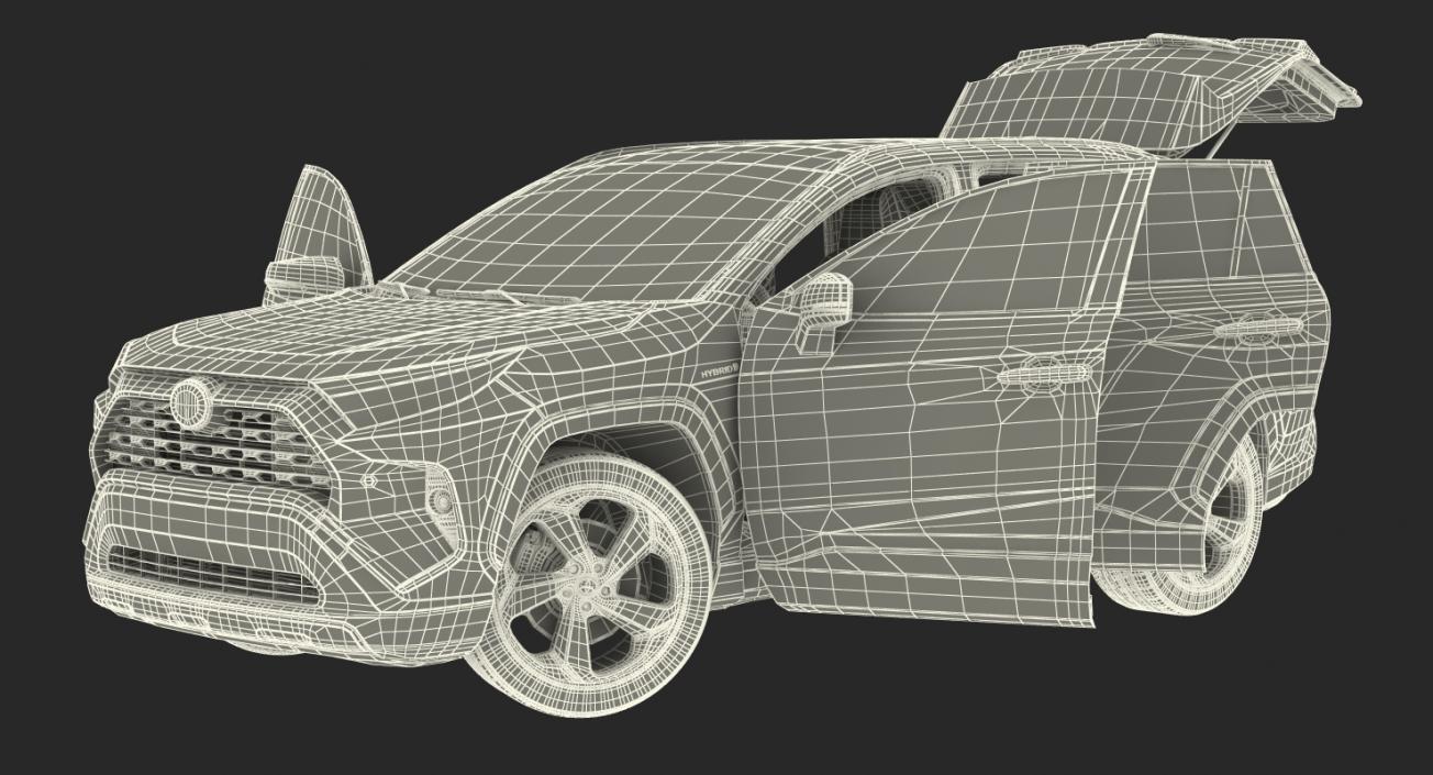 3D Toyota RAV4 2019 Rigged model