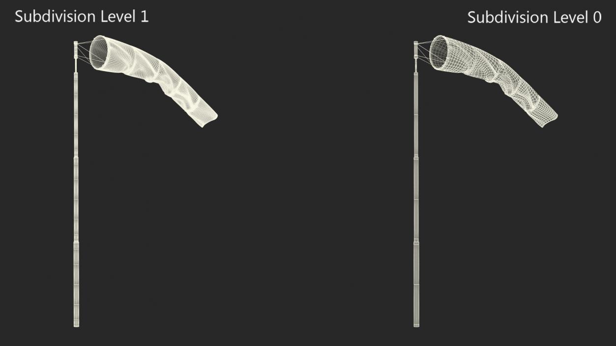 3D Wind Cone 9 Knots Wind Speed model