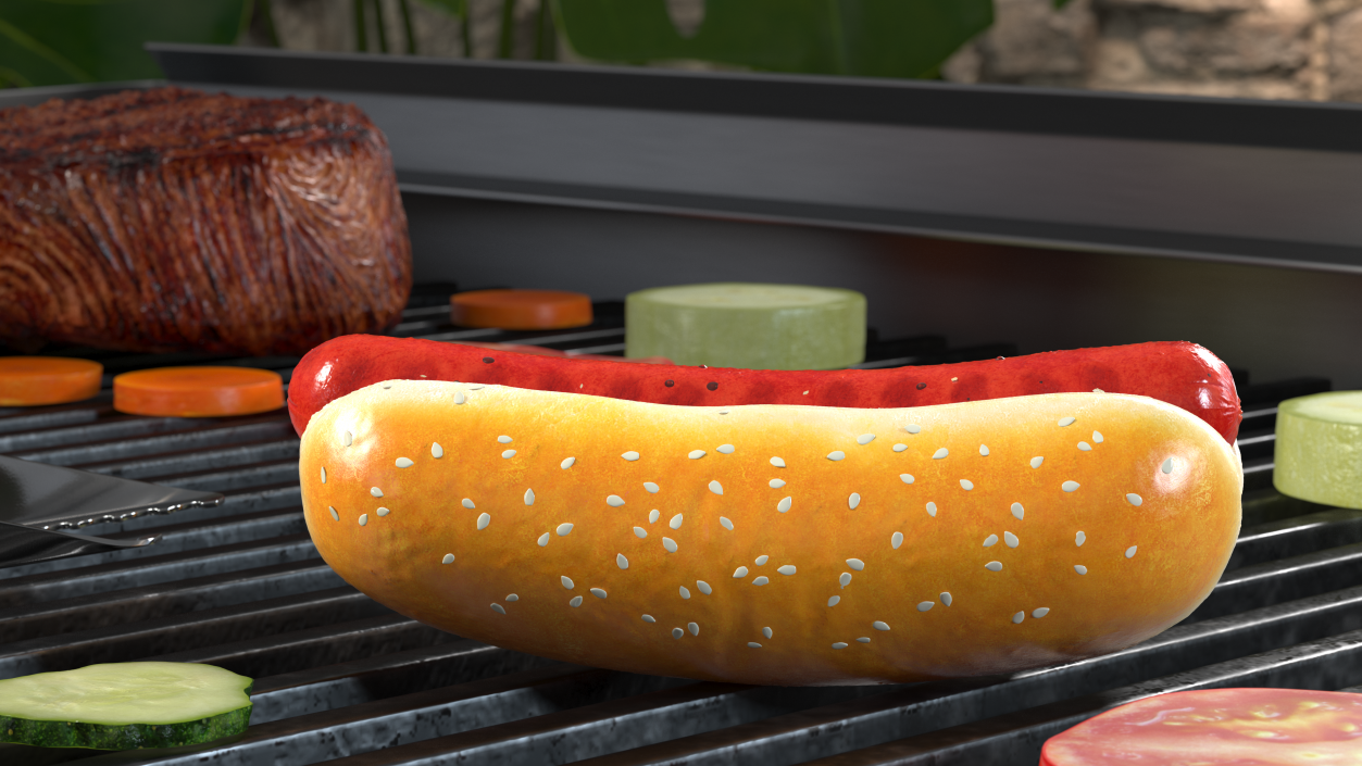 Hot Dog 3D model