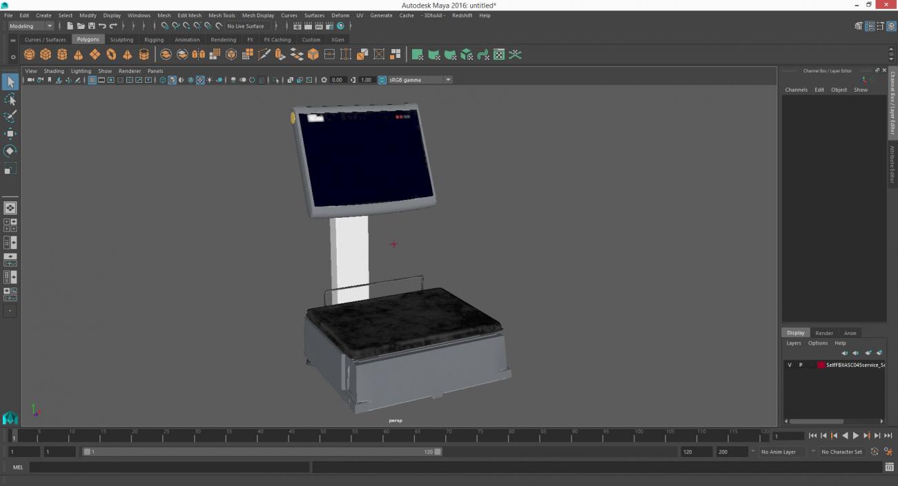 3D model Self-service Scales D-900