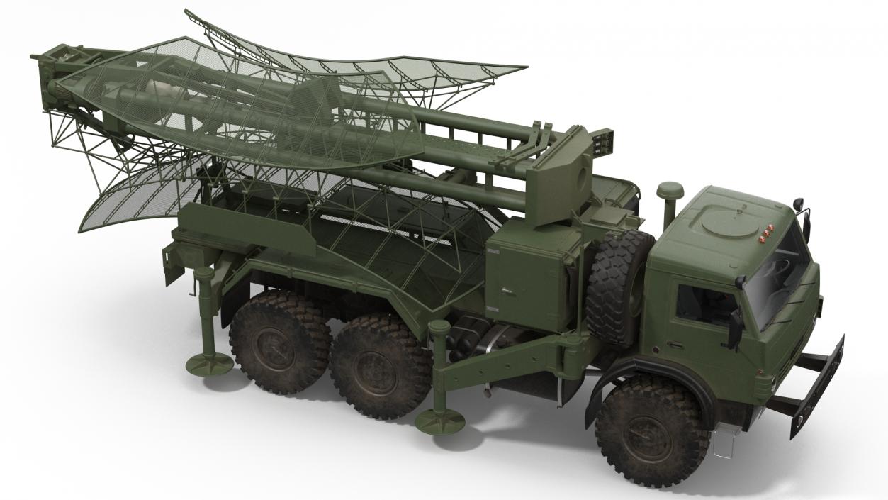 3D Kasta 2E2 Antenna Truck model