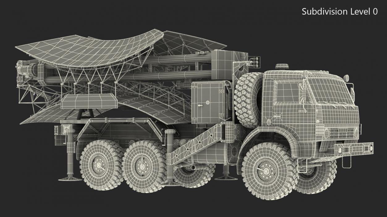 3D Kasta 2E2 Antenna Truck model