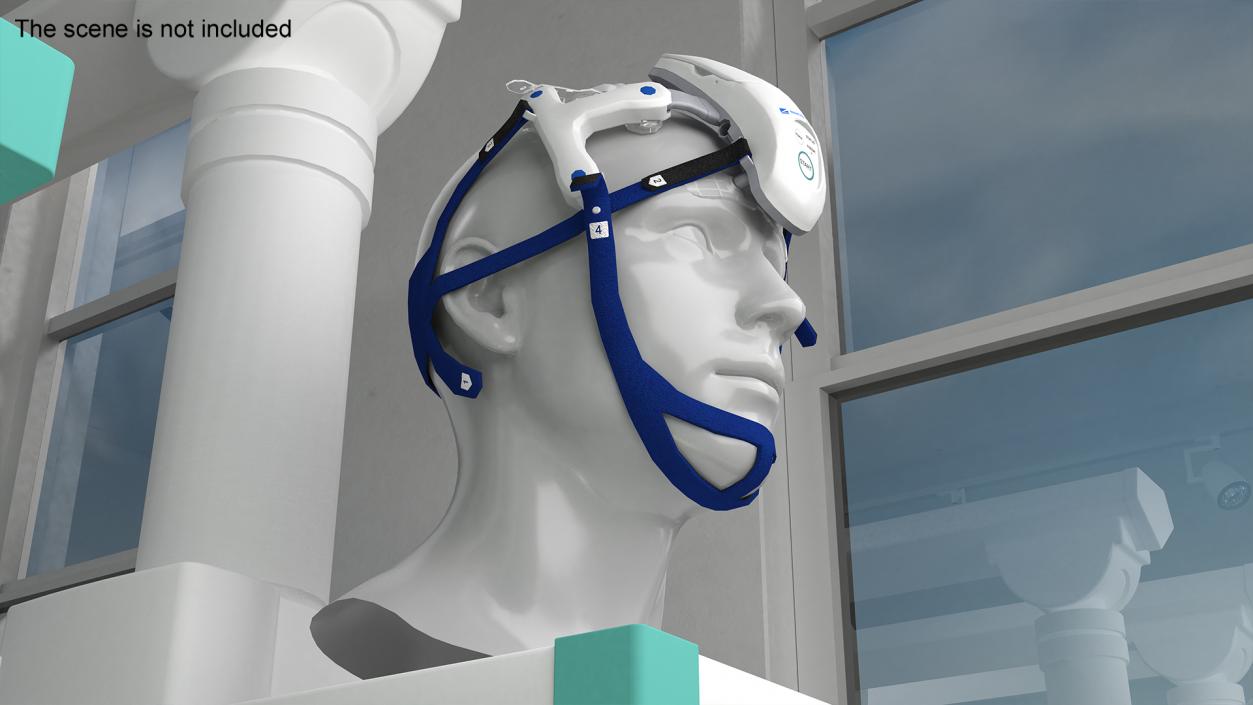 3D model Electroencephalography EEG Headset Nihon Kohden AE-120A