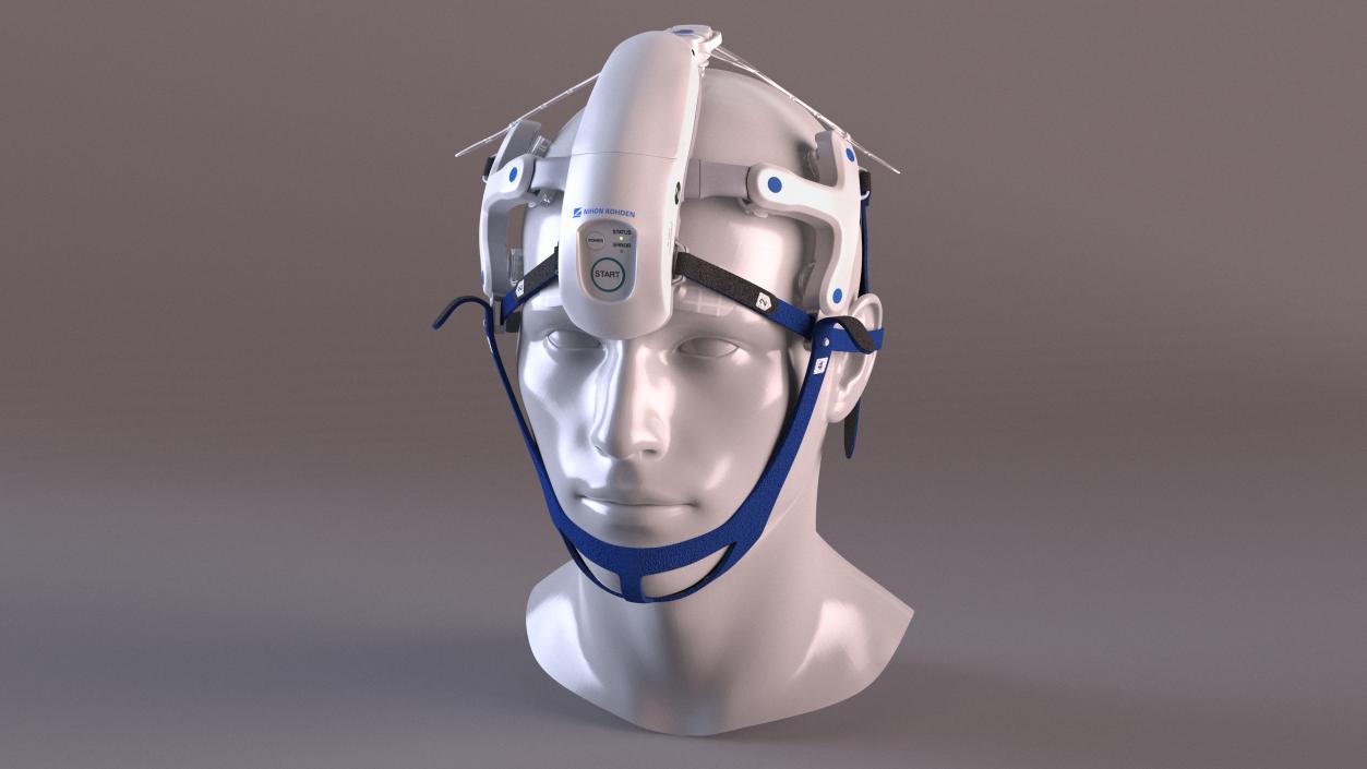 3D model Electroencephalography EEG Headset Nihon Kohden AE-120A