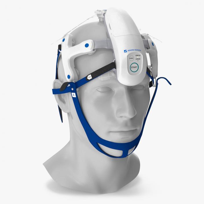 3D model Electroencephalography EEG Headset Nihon Kohden AE-120A