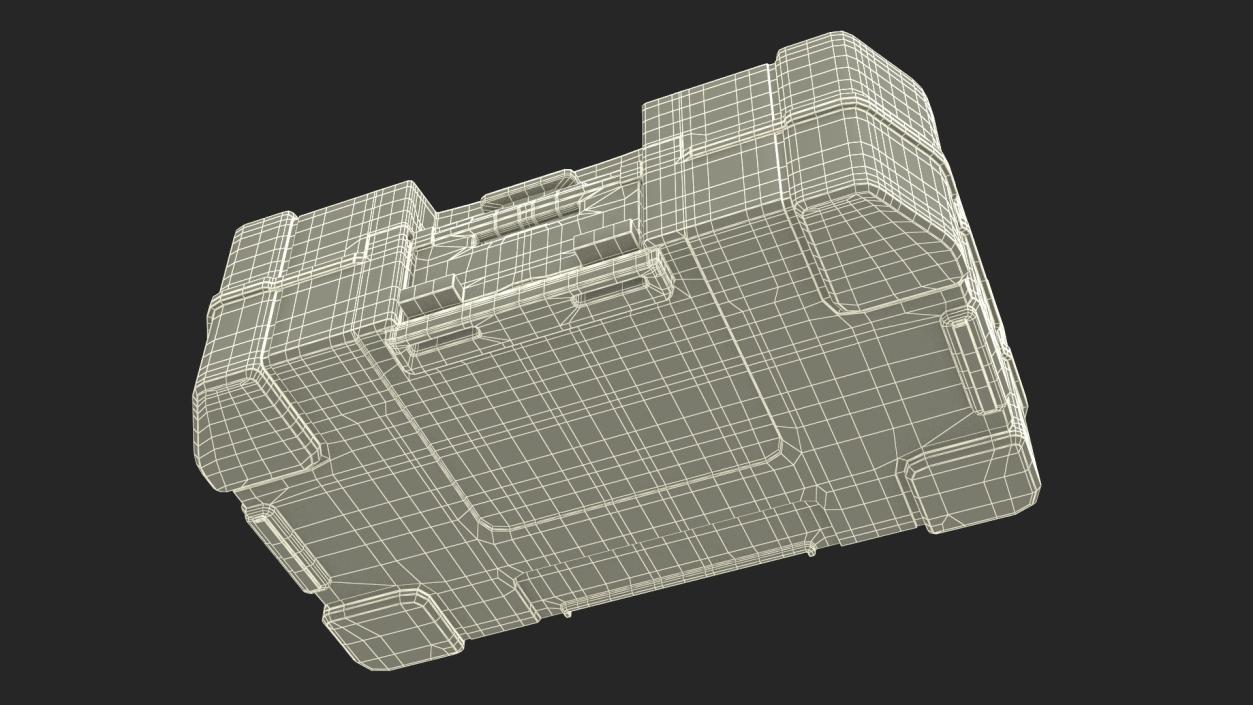 3D Plastic Storage Toolbox model