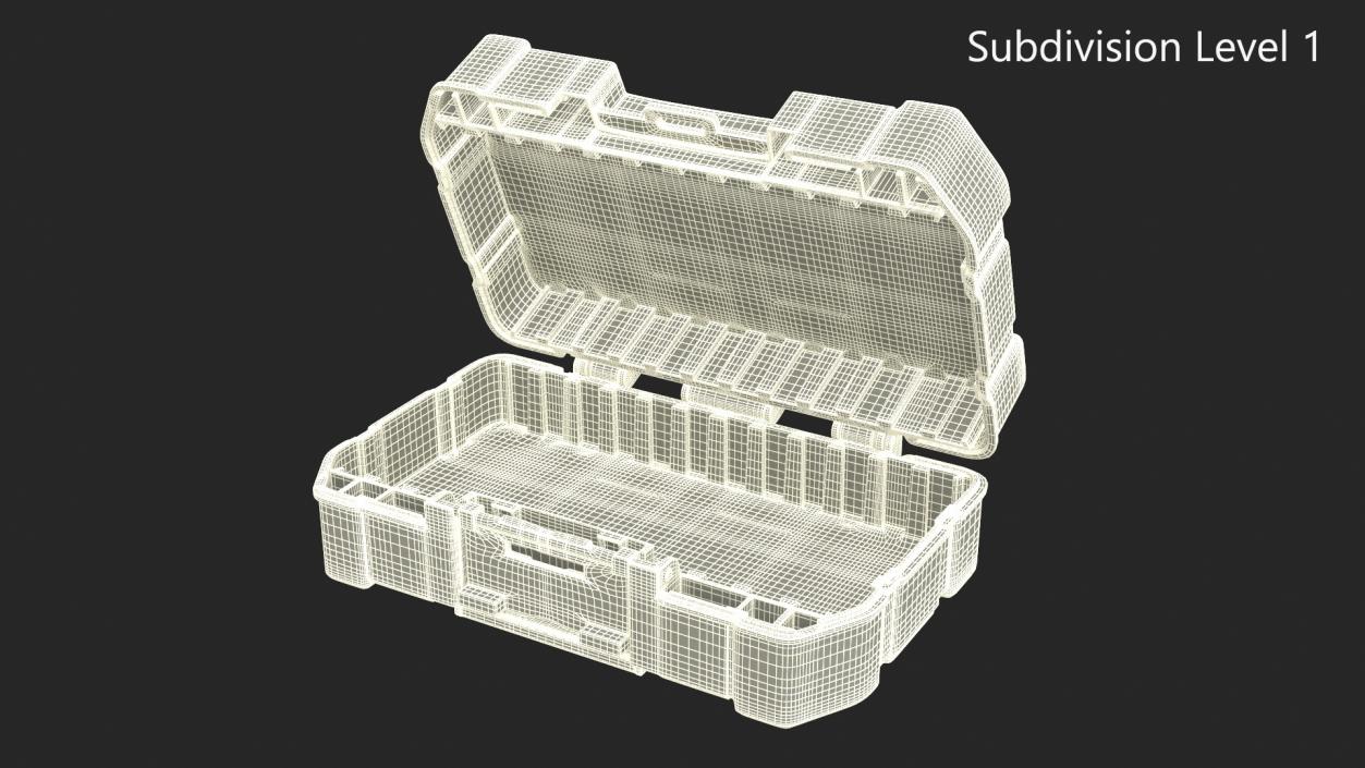 3D Plastic Storage Toolbox model