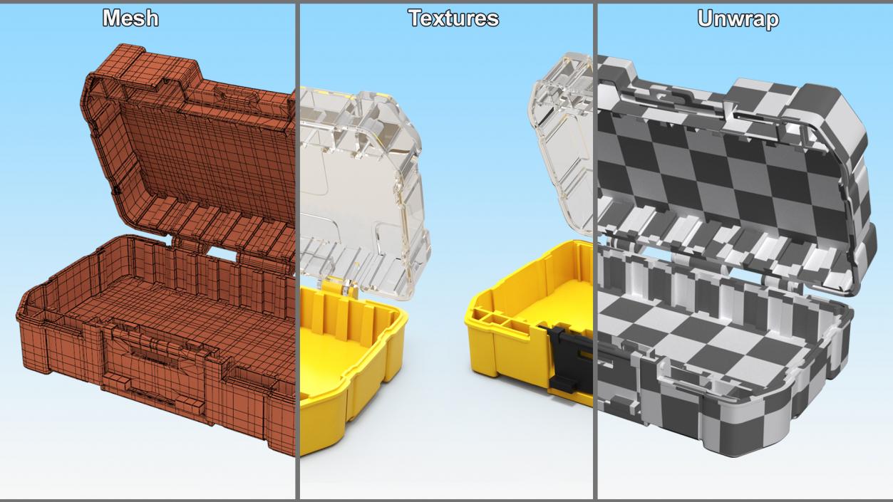 3D Plastic Storage Toolbox model