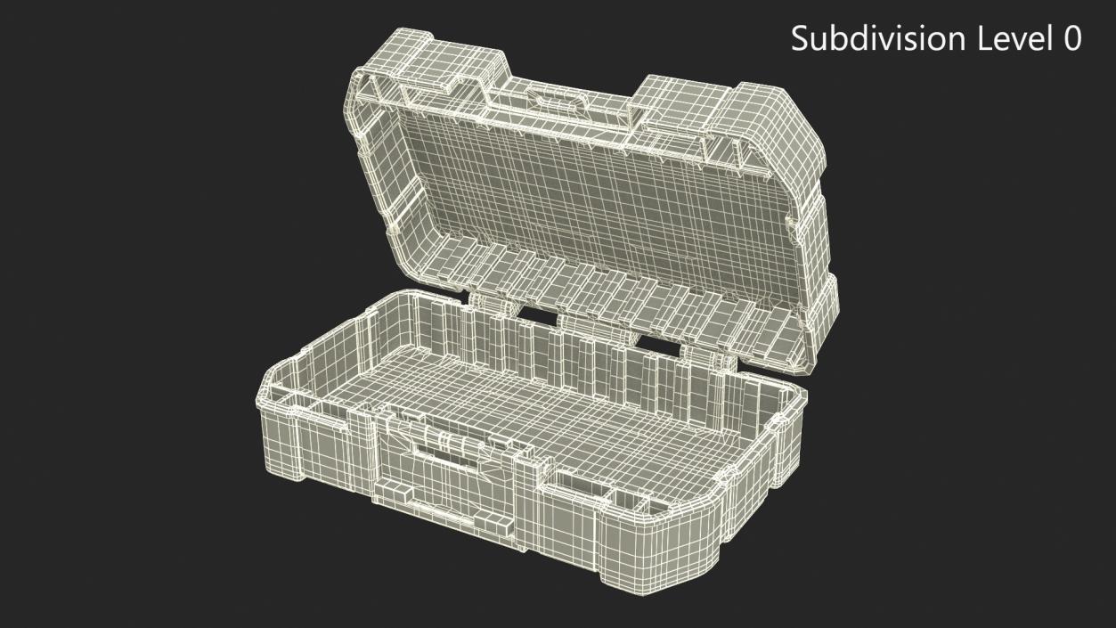 3D Plastic Storage Toolbox model