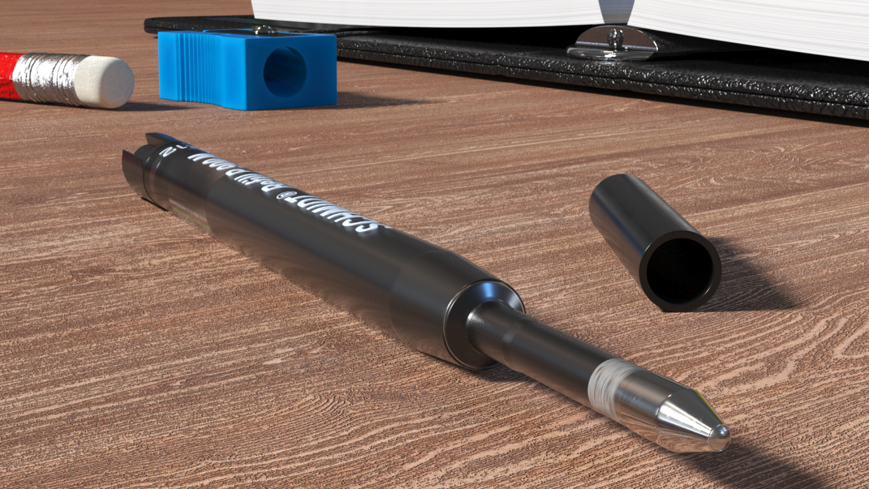 Black Schmidt P900 Ballpoint Pen Refill 3D model