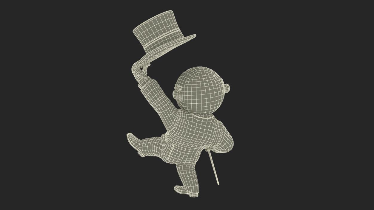 Mr Monopoly Hello Pose 2 3D model