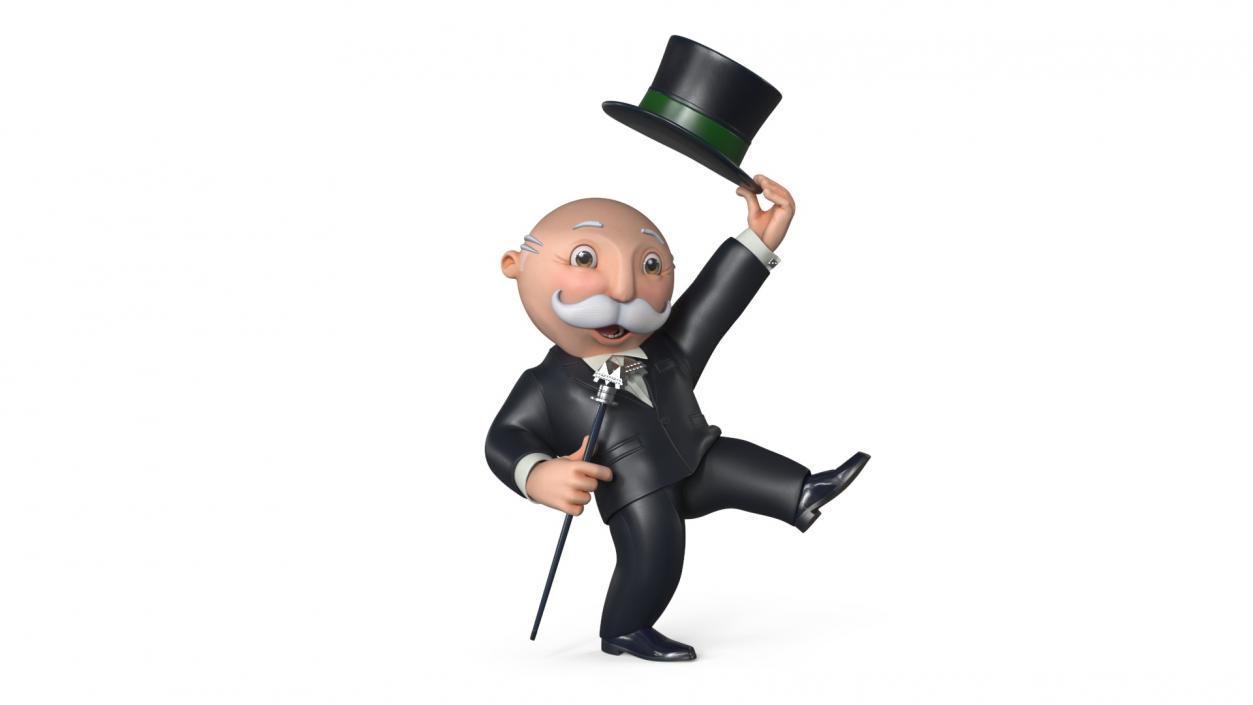 Mr Monopoly Hello Pose 2 3D model