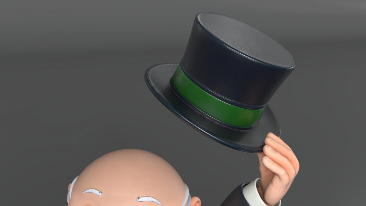 Mr Monopoly Hello Pose 2 3D model