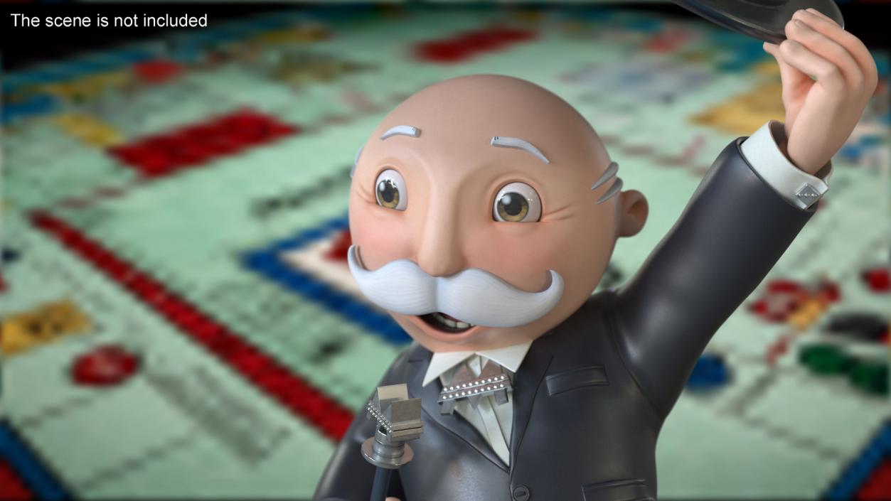 Mr Monopoly Hello Pose 2 3D model