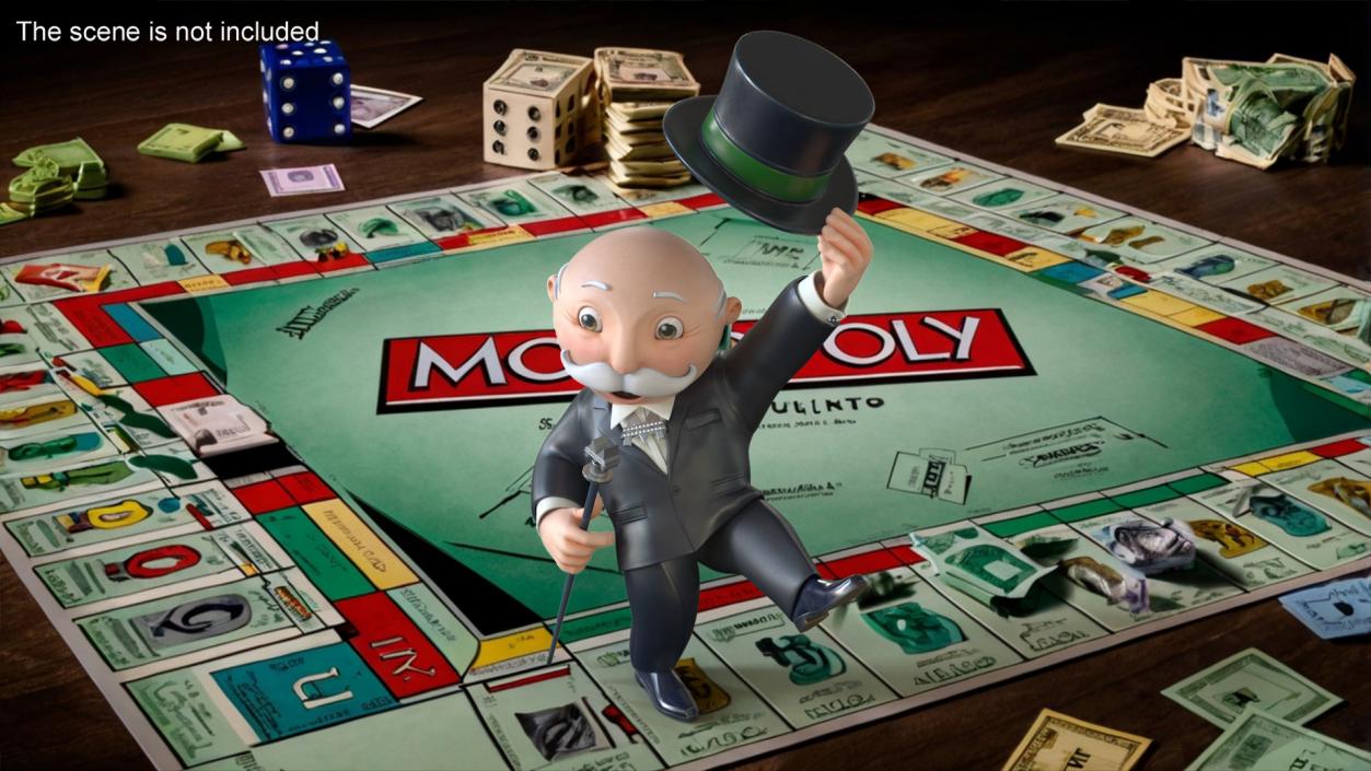 Mr Monopoly Hello Pose 2 3D model