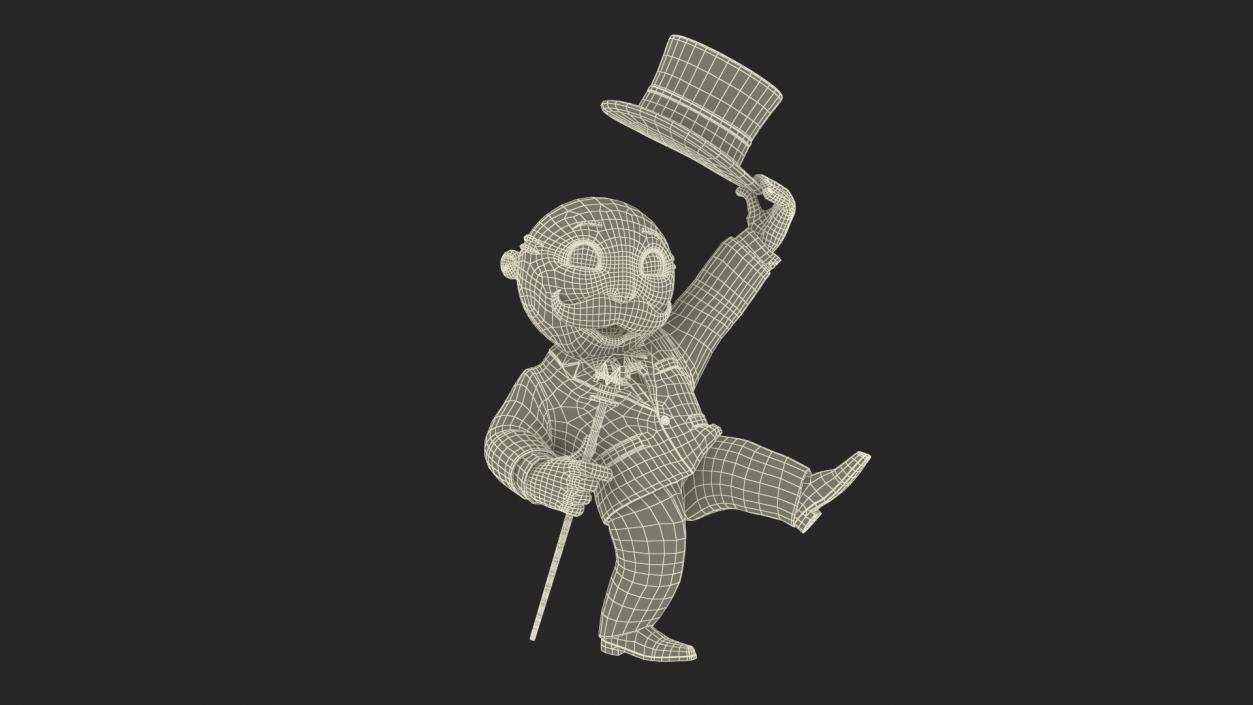 Mr Monopoly Hello Pose 2 3D model