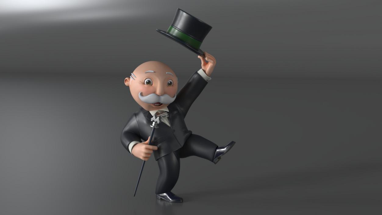 Mr Monopoly Hello Pose 2 3D model