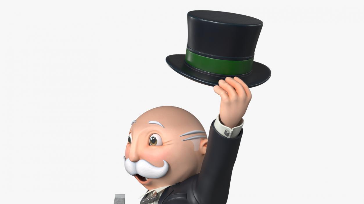 Mr Monopoly Hello Pose 2 3D model