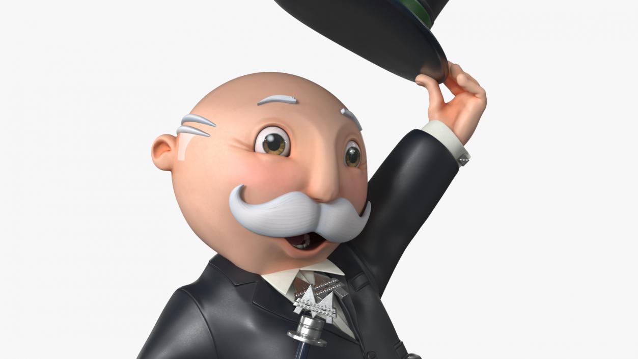 Mr Monopoly Hello Pose 2 3D model