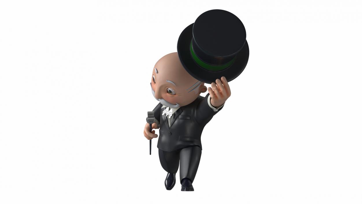 Mr Monopoly Hello Pose 2 3D model