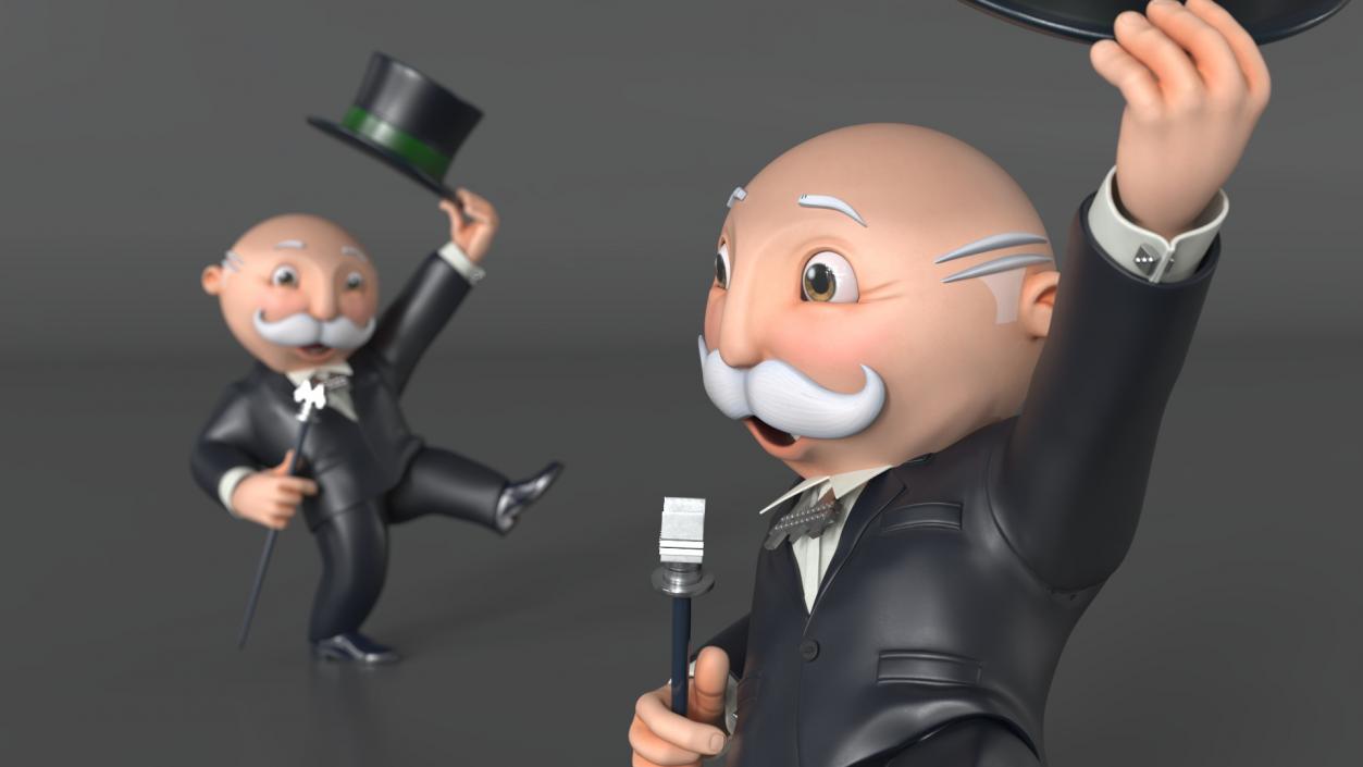 Mr Monopoly Hello Pose 2 3D model