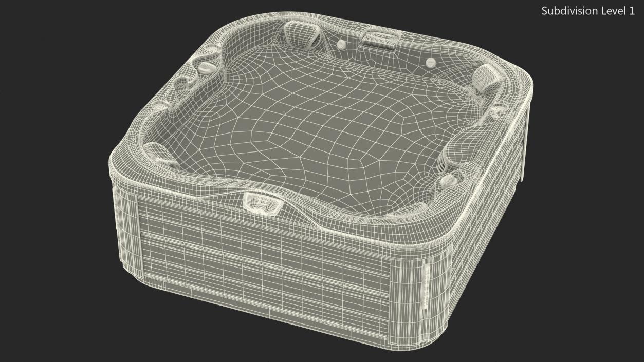 Jacuzzi J 335 Hot Tub with Water 3D