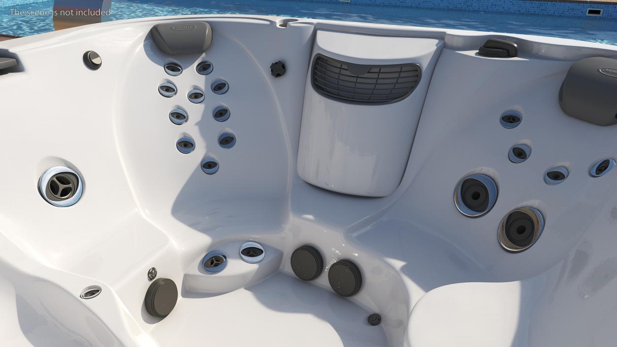 Jacuzzi J 335 Hot Tub with Water 3D