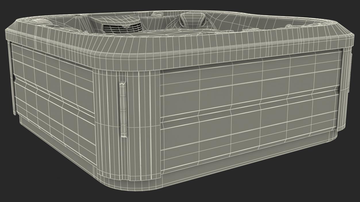 Jacuzzi J 335 Hot Tub with Water 3D