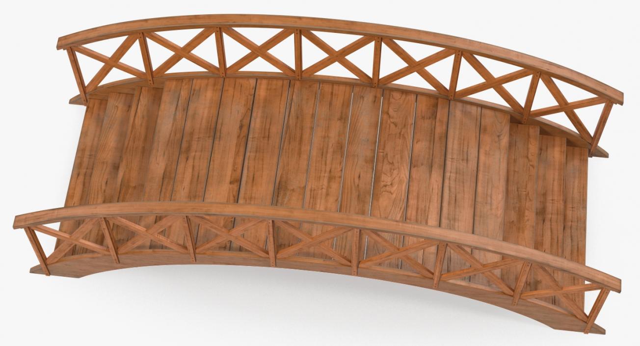 3D Arc Wooden Footbridge