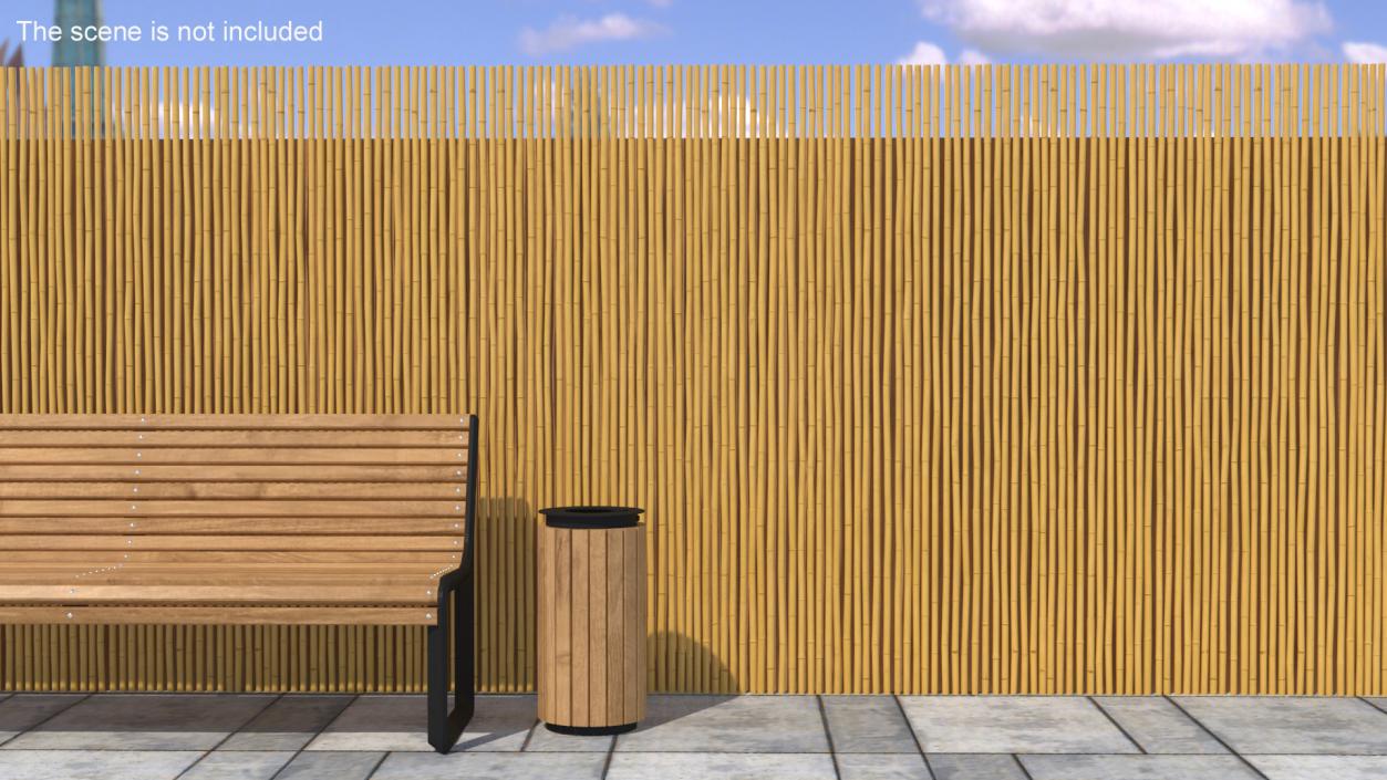 3D model Bamboo Wall Covering