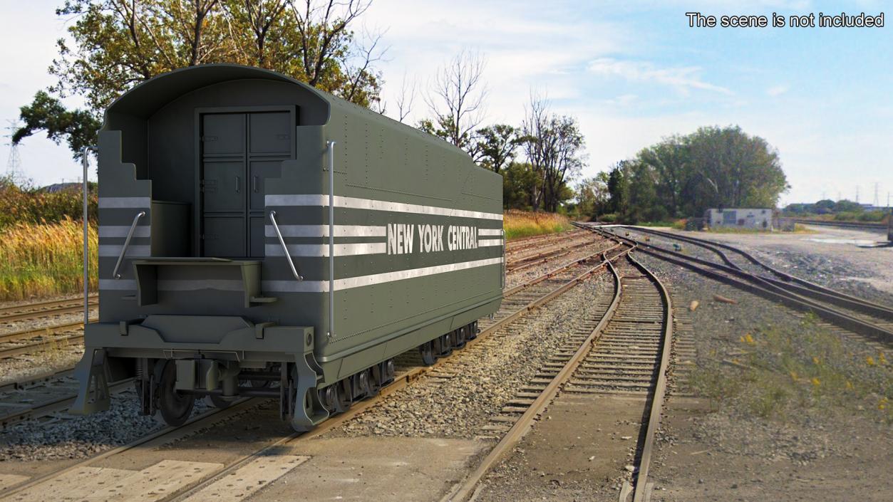 New York Central Railroad Boxcar 3D