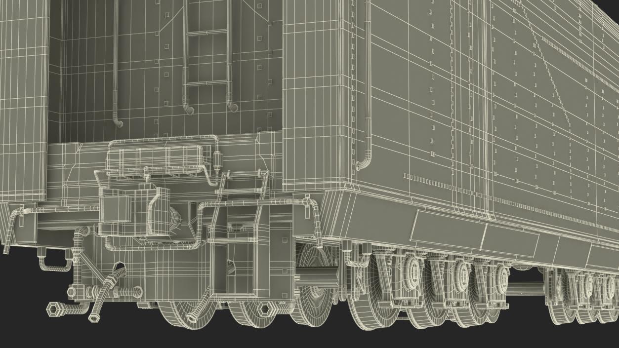 New York Central Railroad Boxcar 3D