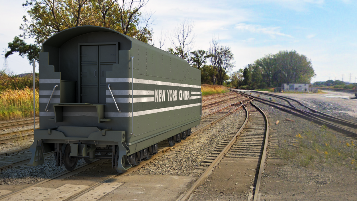 New York Central Railroad Boxcar 3D