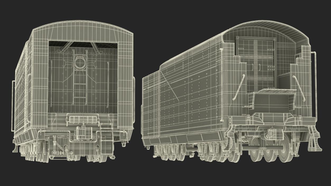 New York Central Railroad Boxcar 3D